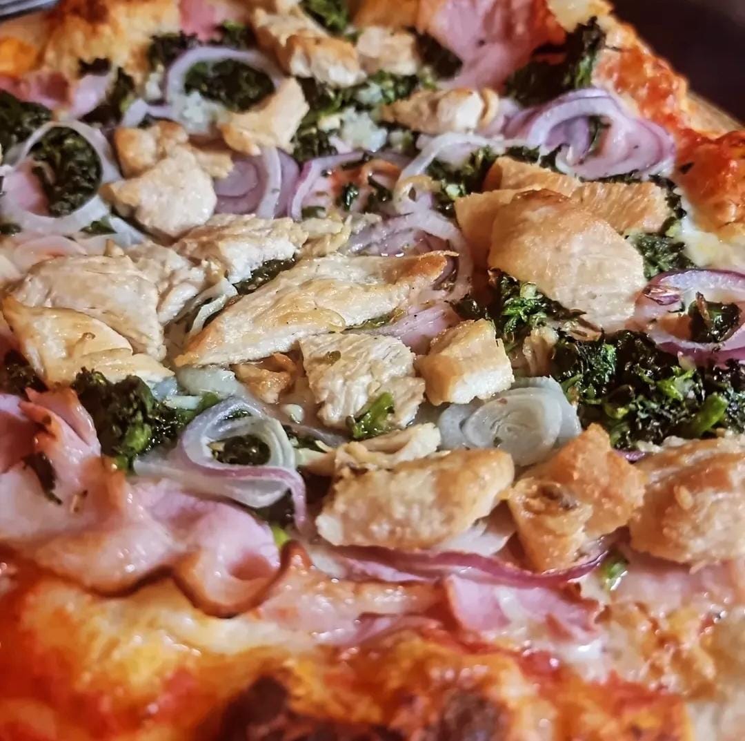 Assortment of pizzas at Santa Lucia